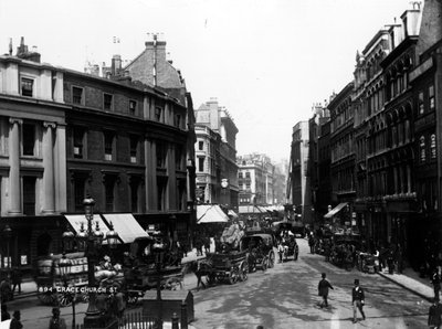 Gracechurch Street, Londra, c.1890 da English Photographer